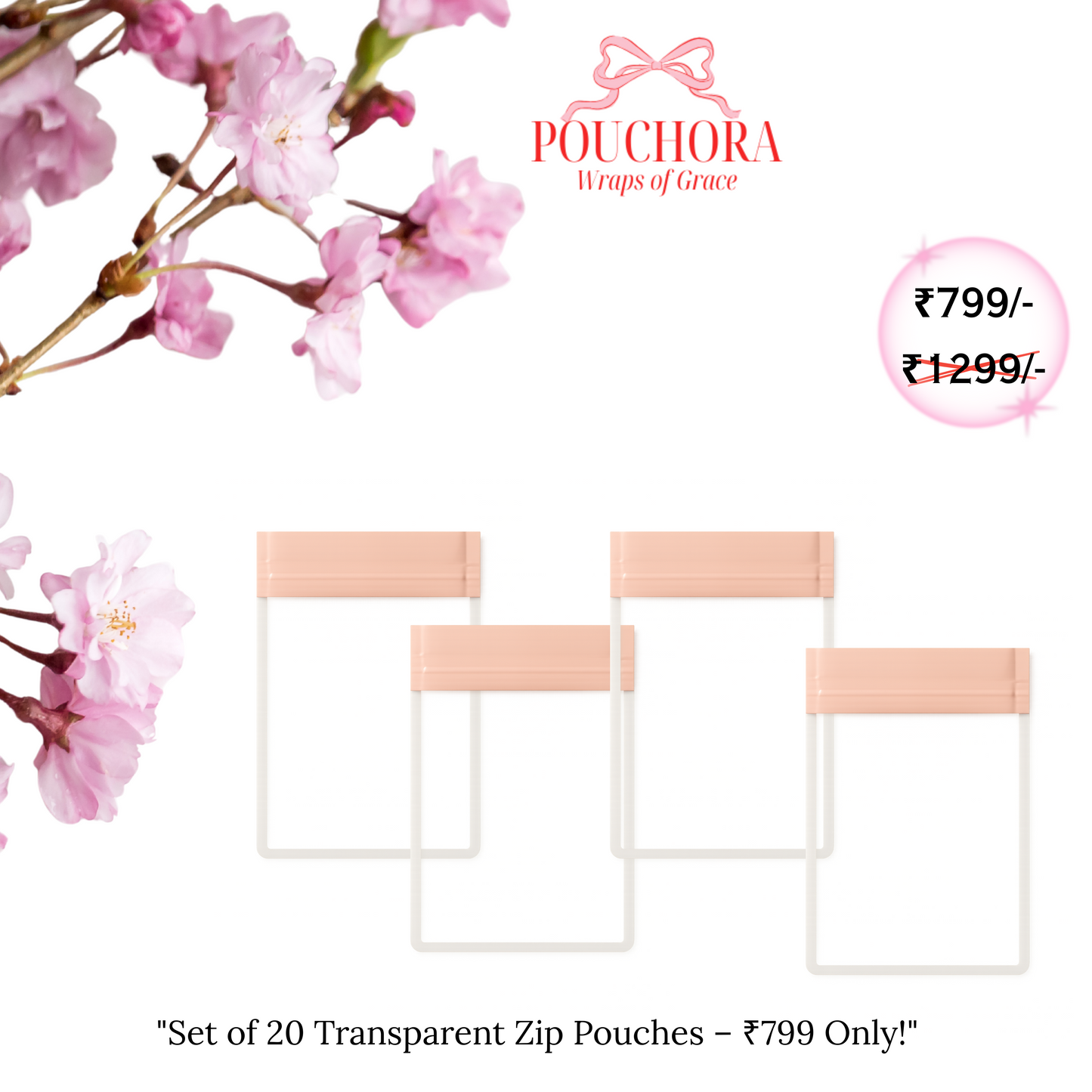 POUCHORA - ANTI - OXIDATION JEWELLERY BAGS